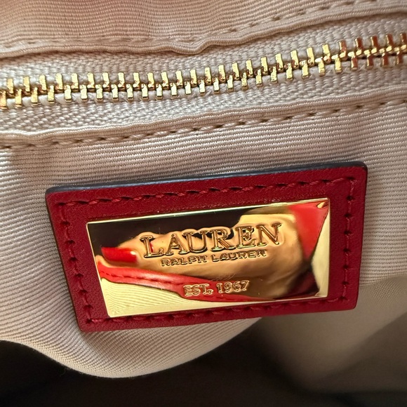 Ralph Lauren Red Leather Bucket Bag - Picture 7 of 10